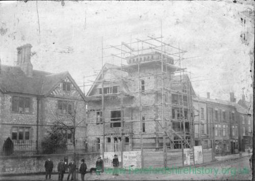 Barrett Browning Institute under construction in 1895